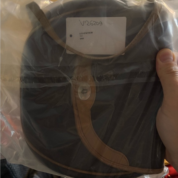 Vintage Christian Dior Honeycomb Canvas & Leather Flap Crossbody Bag - Picture 11 of 13